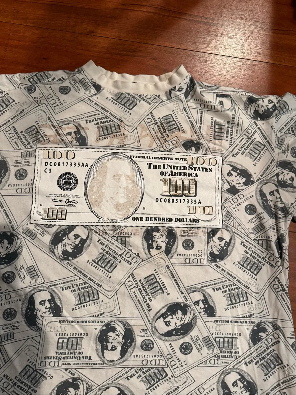 Elementz Kids Money-Print Short Sleeve Tee - White Black